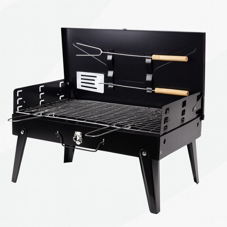 NET*/ MANGAL BARBKÜ KATLANR (ÇATAL VE SPATULA DAHİ