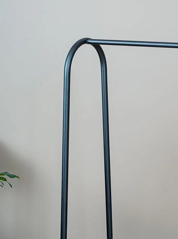 ASKILIK TEK RAFLI SİYAH 89x137x30CM