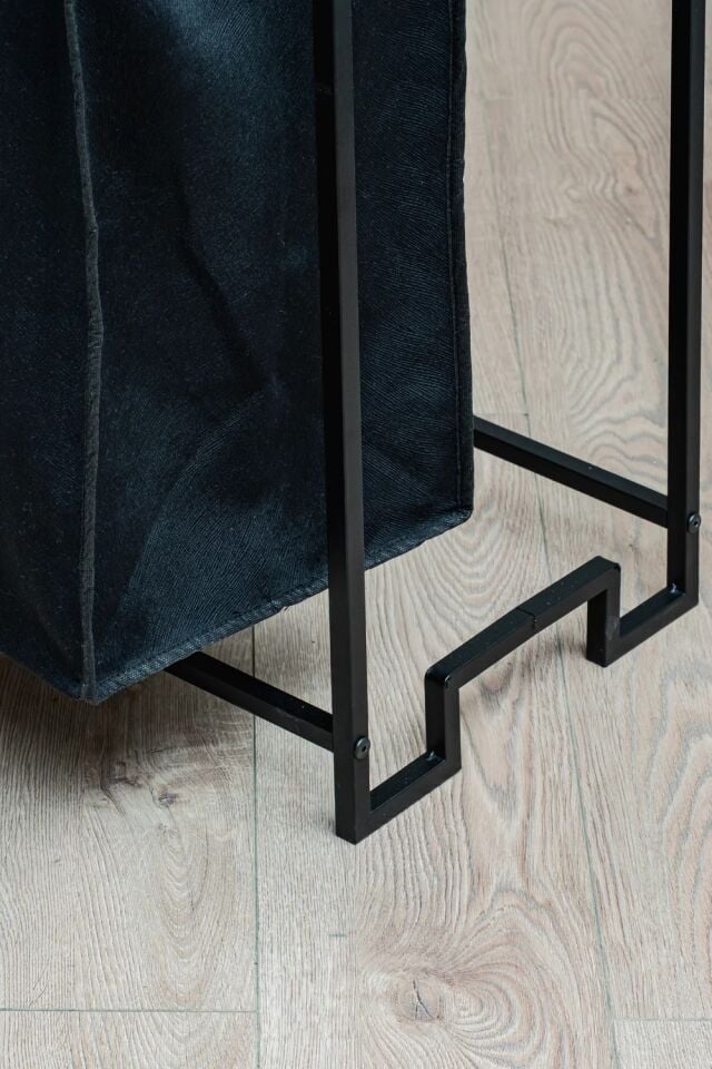 SEPET KİRLİ 2 RAFLI 2 BÖLMELİ SİYAH 73,5x97x35CM