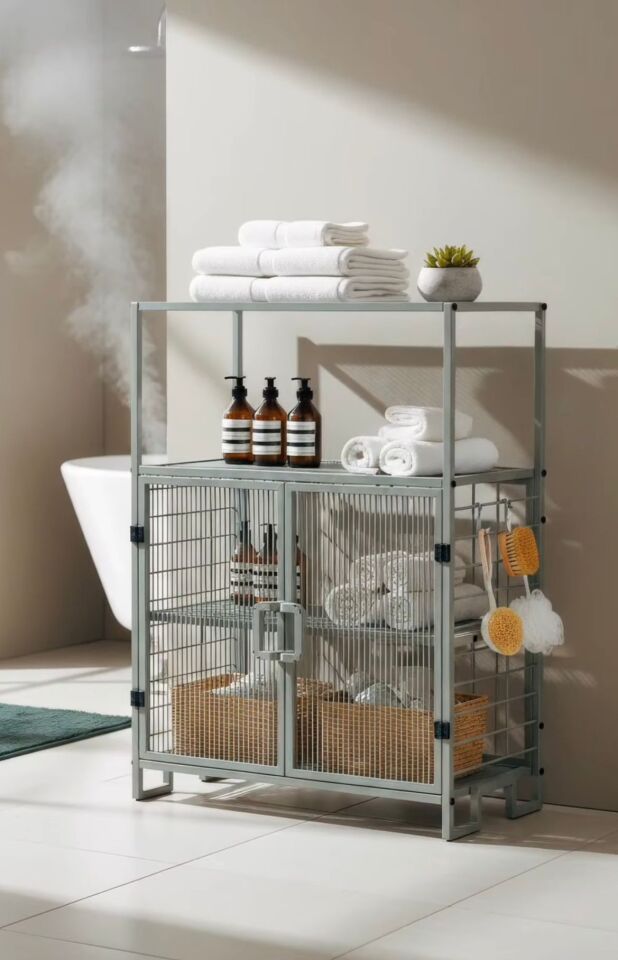 DOLAP 2 KAPAKLI 4 RAFLI 68x91,5x33CM