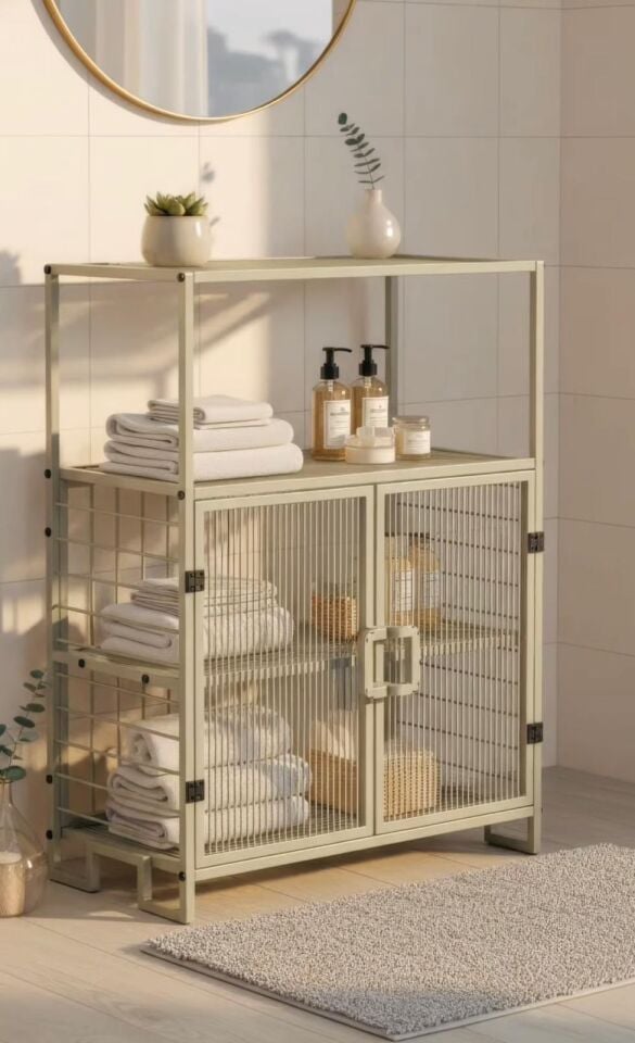 DOLAP 2 KAPAKLI 4 RAFLI 68x91,5x33CM