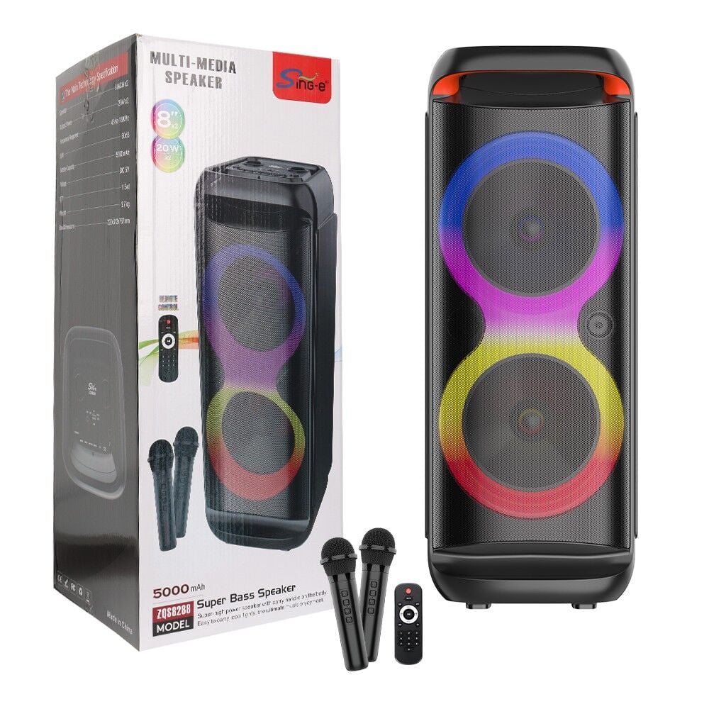HOPARLÖR PRO KARAOKE TİPİ KABLOSUZ  MİKROFONLU