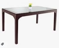 MASA DİKD. RATTAN PAMUKKALE BOYALI CAM CAPPUCİ