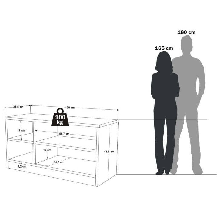 AYAKKABI DOLABI PUFLU ELNA 896*355*458 ÇAM