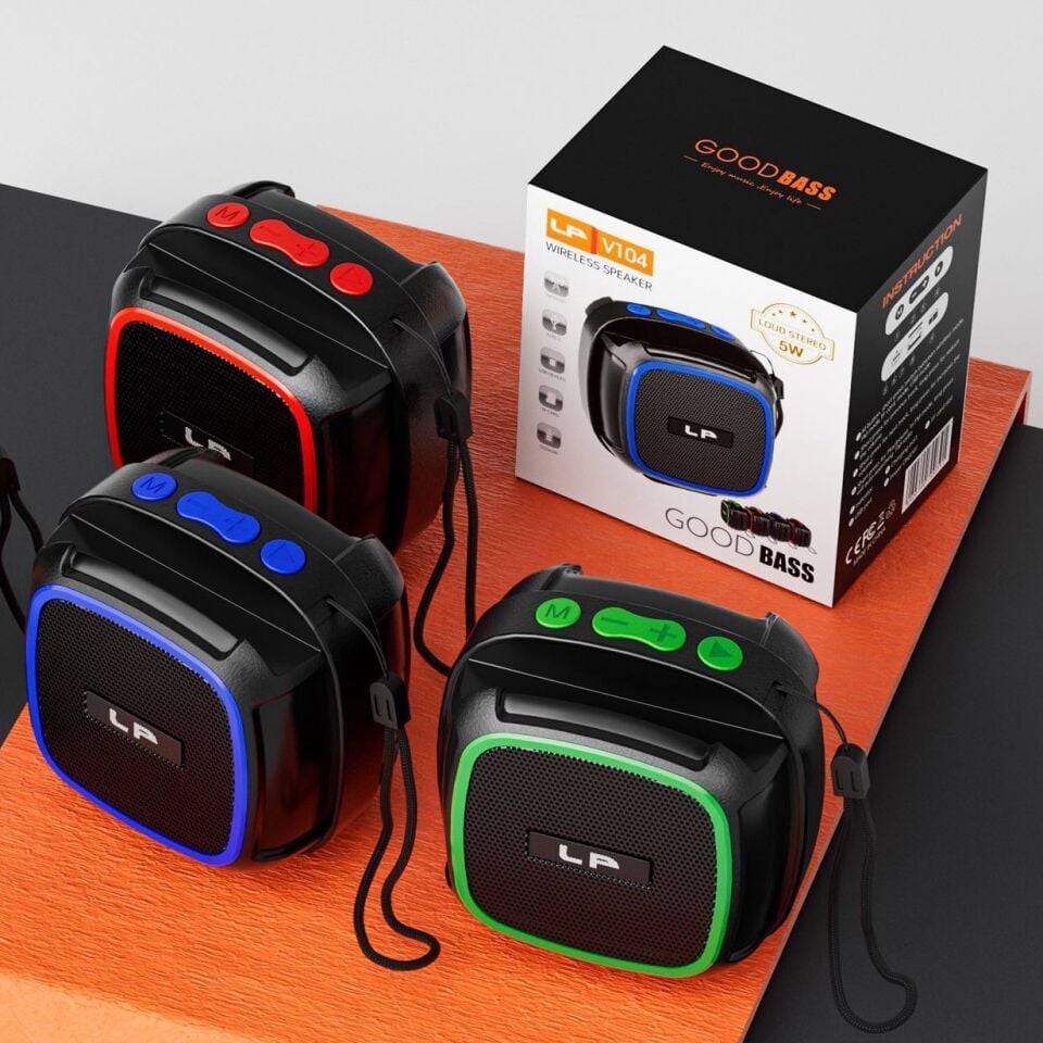 HOPARLÖR LP-V104  MİNİ BASS HOPARLÖR FM RADYO