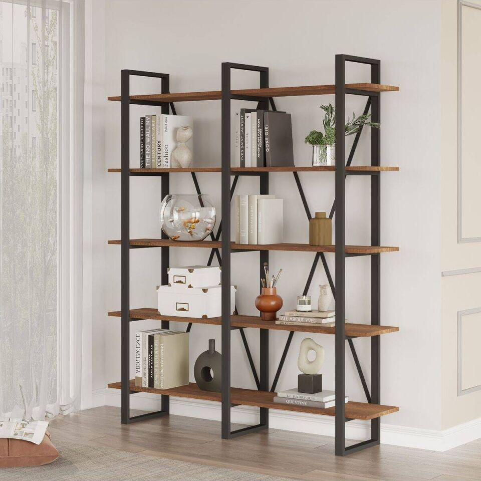 NET*/KİTAPLIK 5 RAFLI 1548x295x1800MM BAROK