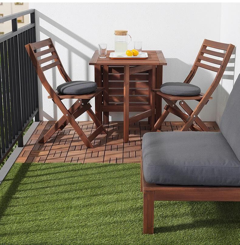 ZEMİN KAROSU KİLİTLİ SUNİ ÇİM BALKON BAHÇE 30x30CM