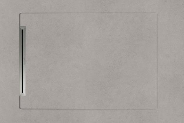 90X135 AQUANIT SLOPE BETON GRİ LINE+SİFON