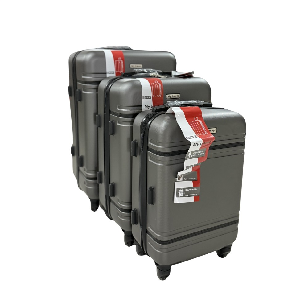 VALİZ 3LÜ SET DÜZ