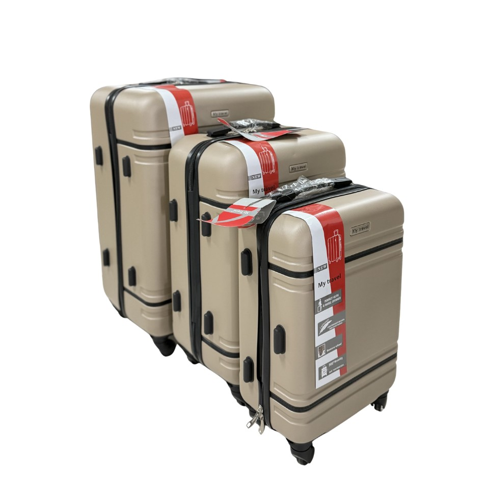 VALİZ 3LÜ SET DÜZ