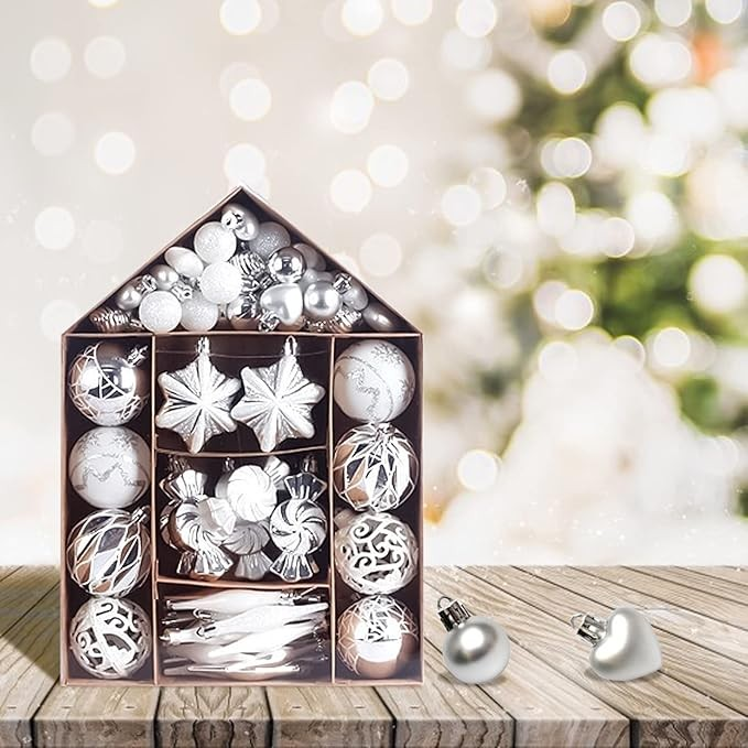 YILBAŞI SÜSÜ ŞEKERLEME EV KUTULU GRİ SET