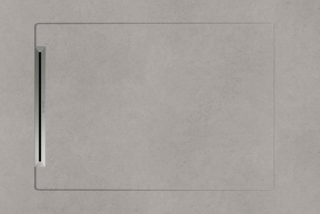 90X135 AQUANIT SLOPE FIBRE GRİ LINE +SİFON