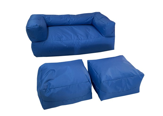 KOLTUK PUF ÇOCUK İKİLİ MAVİ