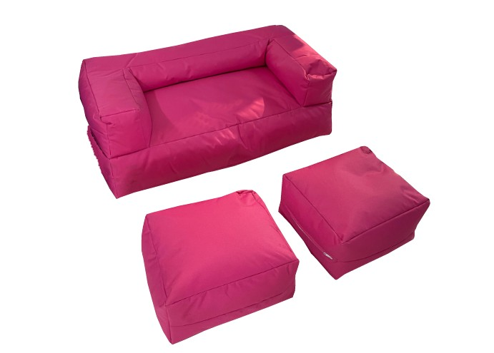 KOLTUK PUF ÇOCUK İKİLİ PEMBE
