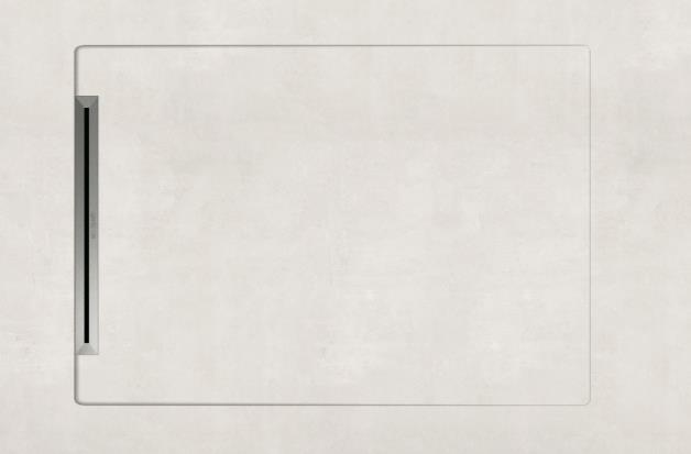 90X135 AQUANIT SLOPE  BETON BEYAZ +SİFON