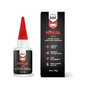ORT-JAPON YAPIŞTIRICI NİNJA SUPER GLUE 20GR KOLİ/5