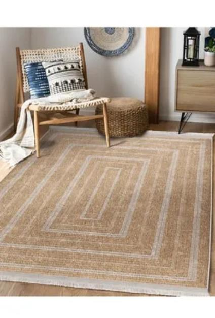 HALI JUT MOTİFLİ HASIR DESENLİ 120X180CM