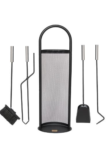 MAŞA TAKIMI ŞÖMİNE 5 PRÇ TEL STANDLI