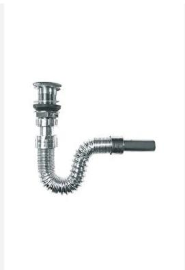 LAVABO SİFONU POP-UP STOPLU  KROM