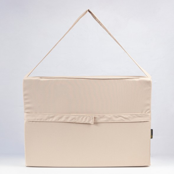 MİNDER ŞEZLONG KATLANIR ÇANTA & YASTIK KREM