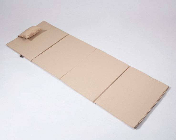 MİNDER ŞEZLONG KATLANIR ÇANTA & YASTIK KREM