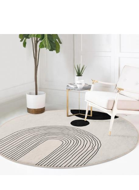 HALI ONEDRAW SİYAH YUVARLAK 120CM