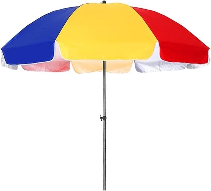 PLAJ ŞEMSİYESİ 85CM RENKLİ KUMAŞ