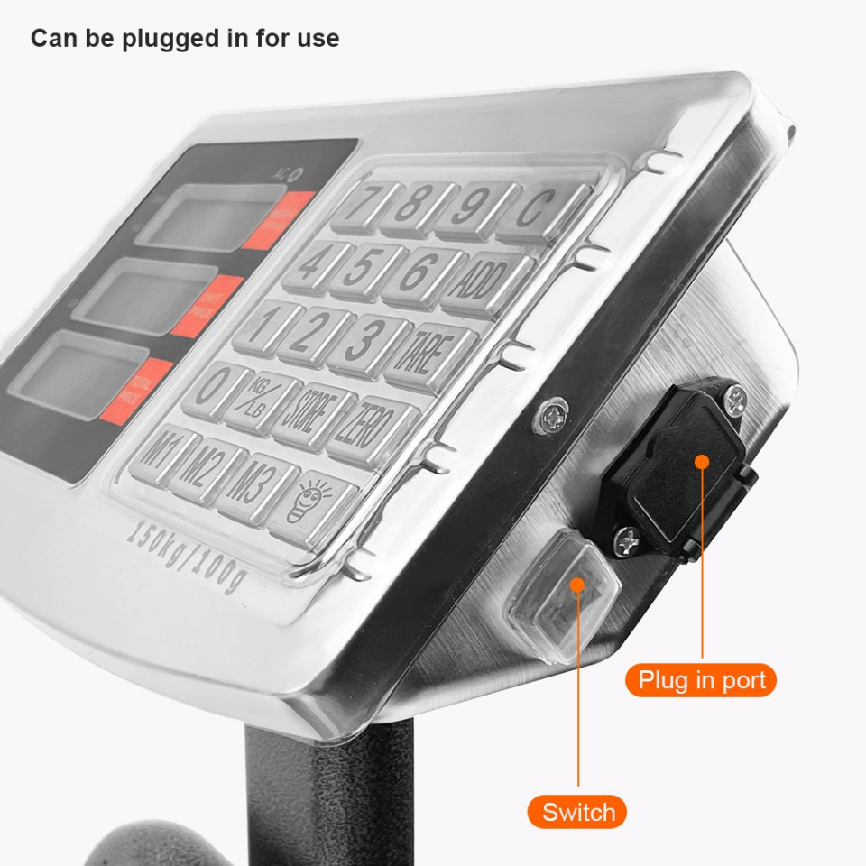 TERAZİ 150KG/1KG  300X400MM LED EKRAN