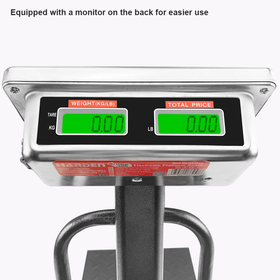 TERAZİ 150KG/1KG  300X400MM LED EKRAN