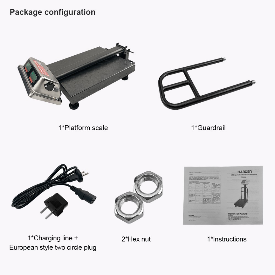 TERAZİ 150KG/1KG  300X400MM LED EKRAN