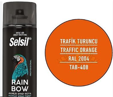 ORT-SPREY BOYA AKRİLİK TRAFİK TURUNCU 400ML KOLİ/1