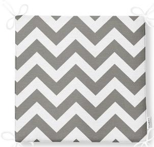 MİNDER GRİ ZİGZAG DESENLİ FERMUARLI