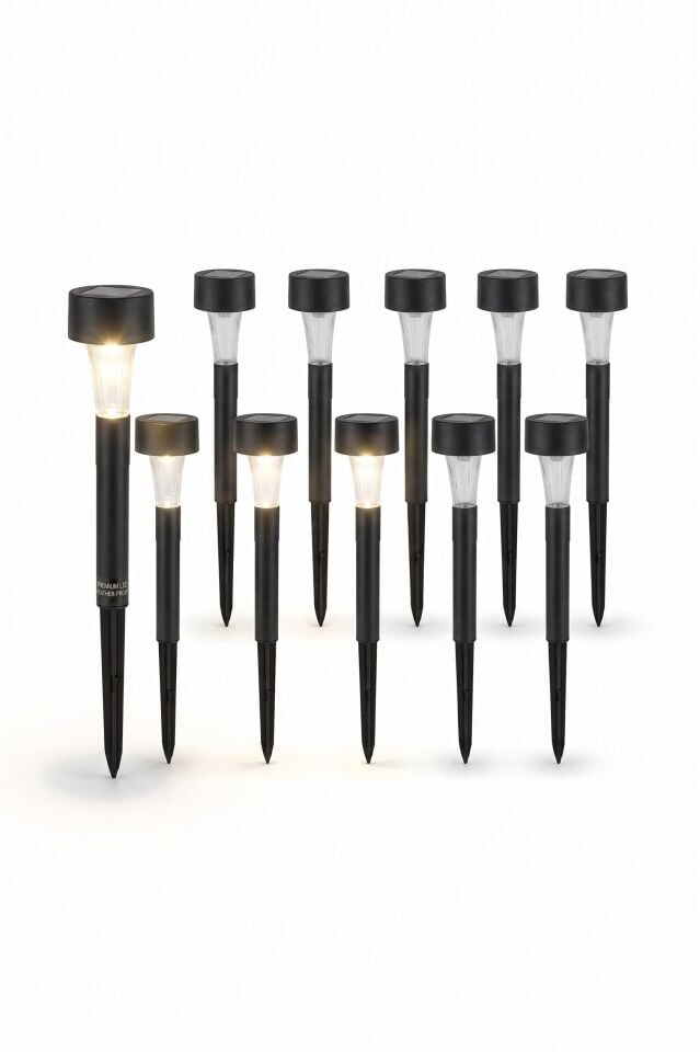 SOLAR LAMBA BAHÇE LAMBASI PLASTİK SAPLAMA 10LU