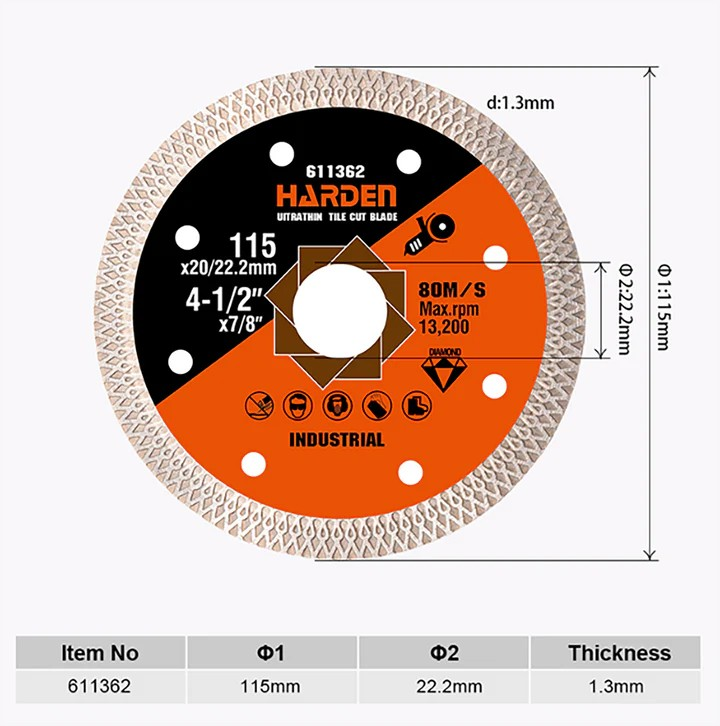 ELMAS FAYANS KESİCİ ULTRA İNCE 115 MM