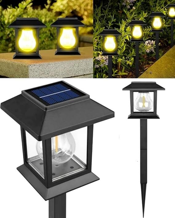 SOLAR BAHÇE LAMBASI  KARE YER AYDINLATMA
