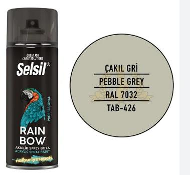 SPREY BOYA AKRİLİK ÇAKIL GRİ 7032 400ML KOLİ/12AD