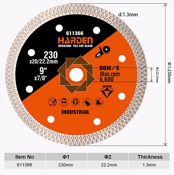 ELMAS FAYANS KESİCİ ULTRA İNCE 230 MM