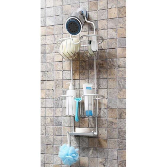 ŞAMPUANLIK ALÜMİNYUM 2'Lİ DUŞ SEPETİ PALOMA