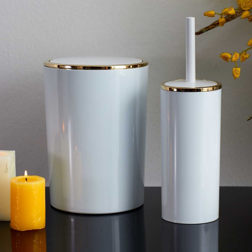 NET*/BANYO SETİ LENOX BEYAZ-ALTIN