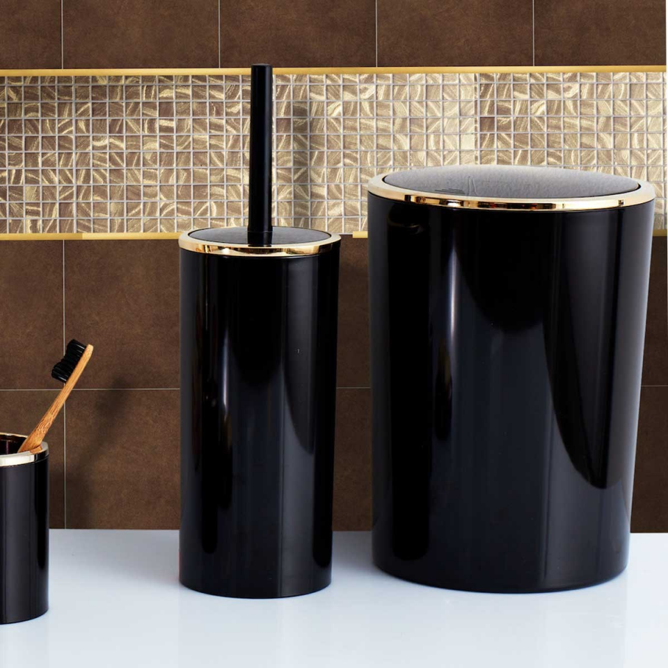 BANYO SETİ LENOX SİYAH-ALTIN