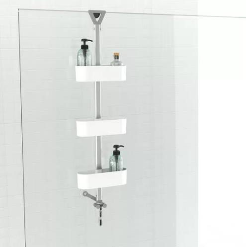 ŞAMPUANLIK 3LÜ OVAL YÜKSEKLİK AYARLI ŞEFFAF 95CM