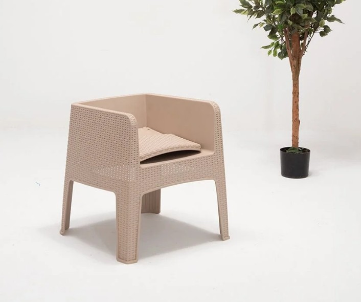 MASA RATTAN 6 AD APEX SANDALYE CAPPUCİNO