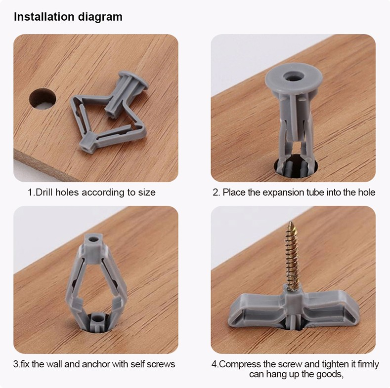 DÜBEL KELEBEK DÜBEL SETİ 35x32x13mm 11PRC