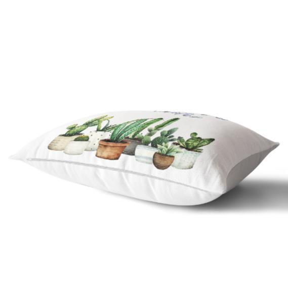 KIRLENT KILIF DİKDÖRTGEN KAKTÜS BASKILI 35X55