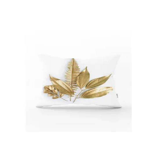 KIRLENT KILIF DİKDÖRTGEN ALTIN YAPRAK DESEN 35X55