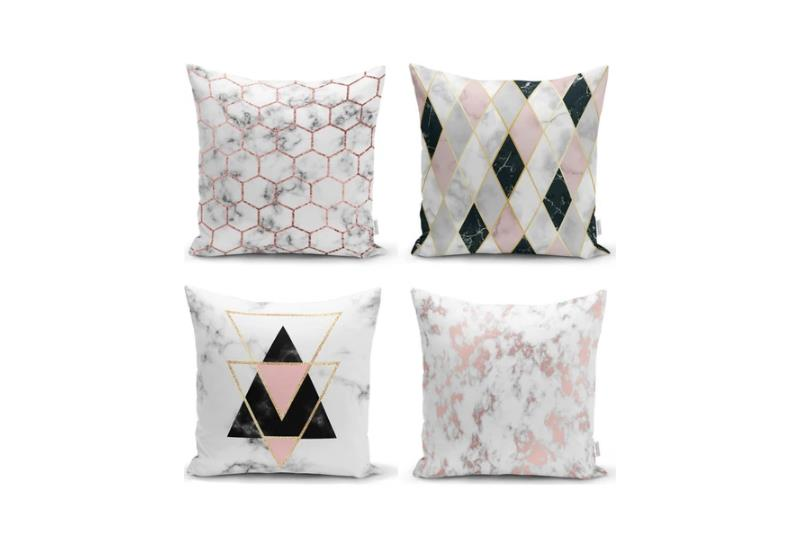 KIRLENT KILIF KARE ROSEGOLD MERMER SET 4LÜ