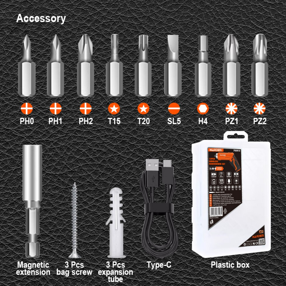 AKÜLÜ TORNAVİDA SETİ 12 PARÇA