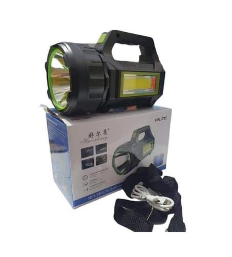 SOLAR PARLAK İP ÖN/YAN IŞIK EL FENER SİYAH TP