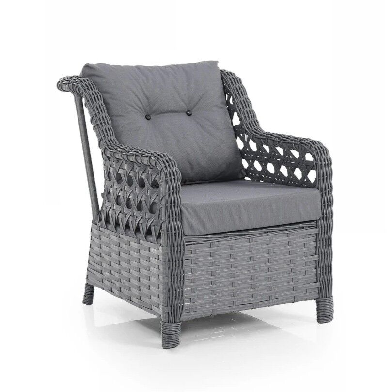 NET*/OTURMA GRUBU 3+1+1 PUFLU RATTAN EREN ANTRASİT