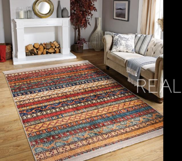 HALI GELENEKSEL DESEN ETNİK MOTİF 120X180CM